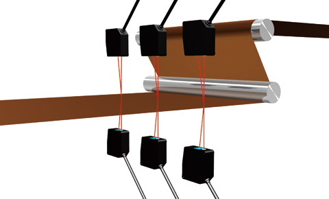 Measuring thickness of electrode substrate (for rechargeable battery)