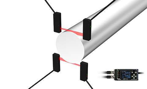 Cylindrical object outer diameter measurement
