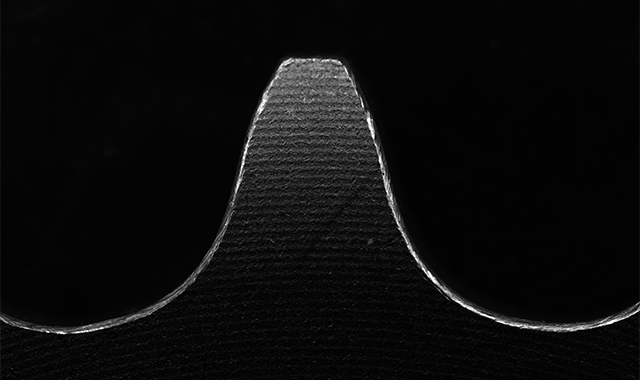 Not acceptable: Low-angle lighting (black background)