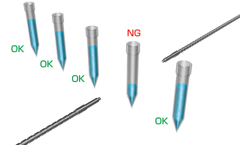 Detection of drug solution inside pipettes