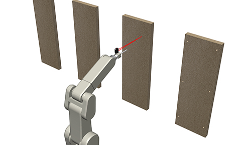 Positioning of robot heads