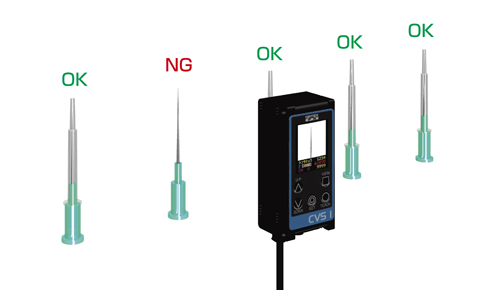 Checking the presence of the cap of the needle for syringe