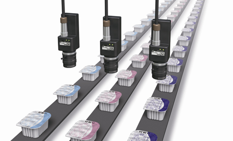 Print inspection on packages of source on three lines