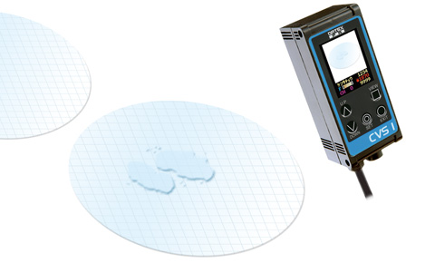 Checking that the glass wafer is placed correctly