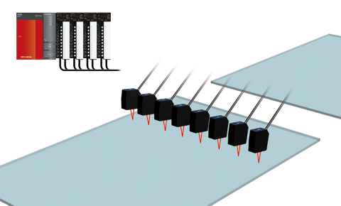 High speed profile controlling of glass substrate