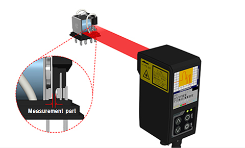 Measurement of tolerance of gap of the relay contact