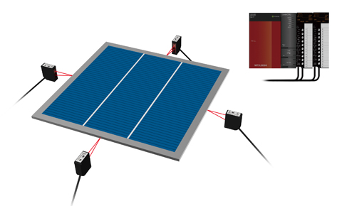 Dimensions inspection of assembled PV plate