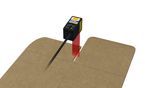 Measuring slit width on the carton