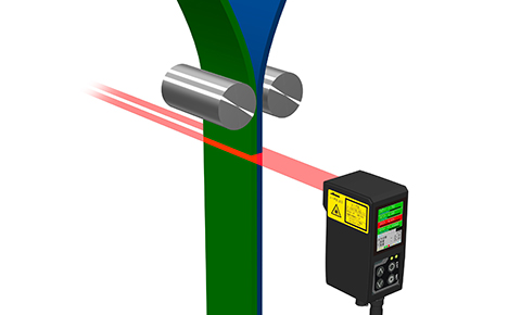 Measuring deviation of 2 belts pasted