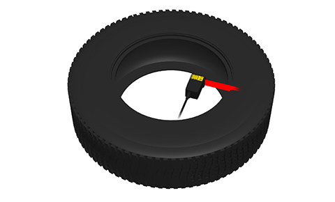 Checking shape of tire rim