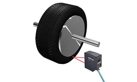 Measuring dimensions of the tire