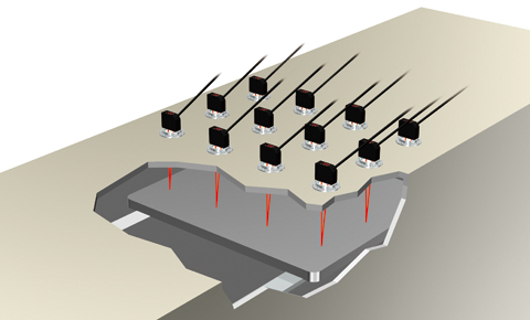 Measurement of tray expansion in the chamber