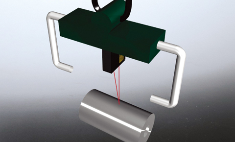 Controlling position of crane for thin metal plate role