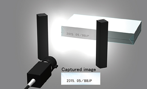 Print inspection over crease of film packaging