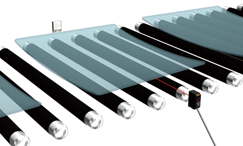 Detecting glass plate for automotive