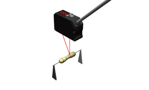 Checking position of discrete resistor before soldering