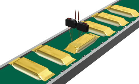 Detecting direction of packed sweets