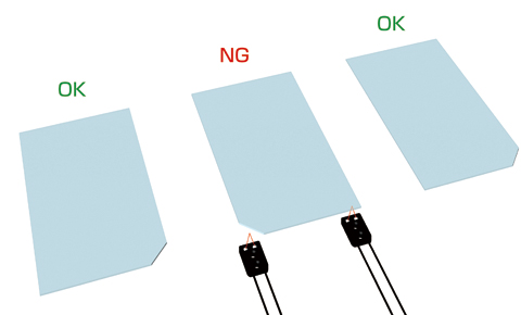 Detecting the right side of glass