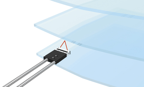 Alignment of glass substrate