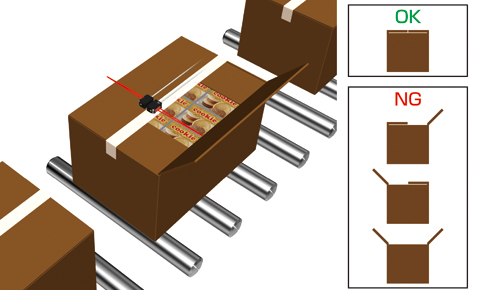 Detecting carton flaps not closed