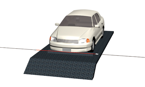 Detecting position of cars in the mechanical parking garage