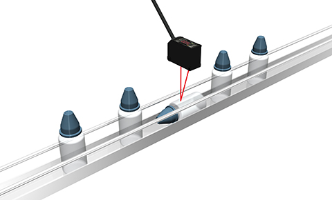 Detecting fallen vessels, cans for example (no need of sensors for synchronizing) 