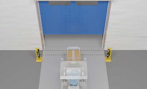 Monitoring forklift arrival