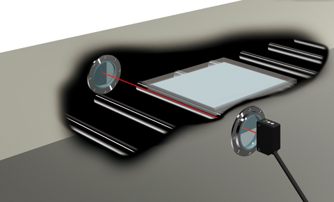 Detect carrier trays in chamber