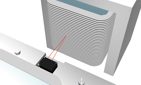 Detecting edge of wafer frame