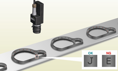 Checking marking on the meter panel parts