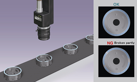 Checking glue amount on the metal surface