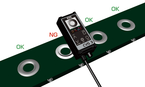 Checking side of round metal parts