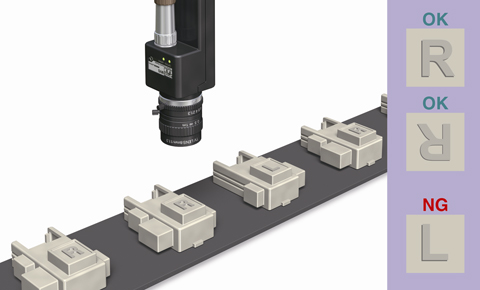 Checking marking (L: Left / R: Right) on the plastic parts