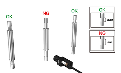 Detecting wrong metal shaft in the production line