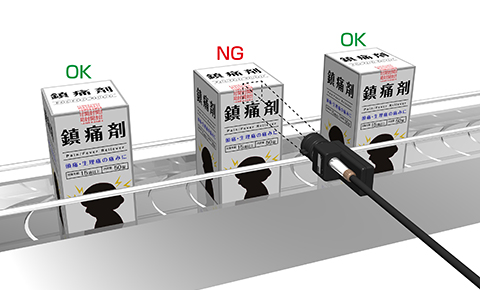 Checking position of sealing tape