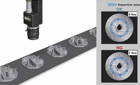 Checking appearance of screw parts