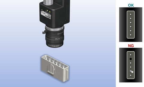 Checking connector pins