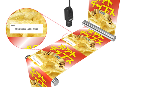 Print inspection on the pillow packaging machine (for long and narrow printing)