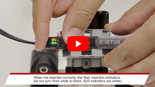 Fiber insertion indicators
