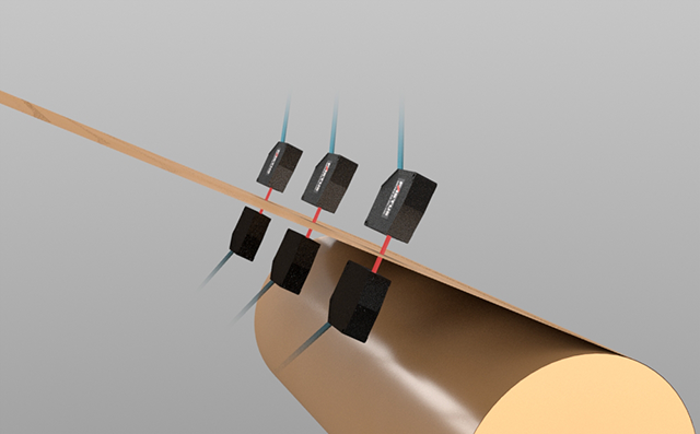 Thickness measurement of sheet material